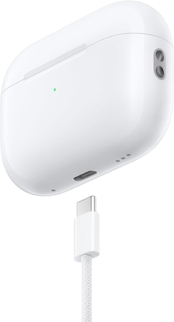 Apple AirPods Pro Wireless Ear Buds with USB-C Charging, Doubled Active Noise Cancelling Bluetooth Headphones, Transparency Mode, Adaptive Audio, Personalized Spatial Audio - Image 4